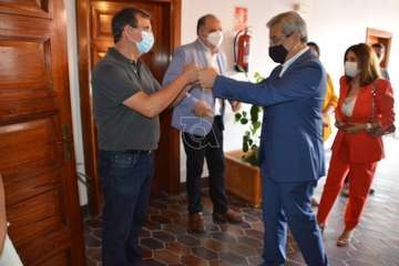 Visita oficial a Telde de Román Rodríguez, vicepresidente del Gobierno de Canarias/TA y Acfi Press.
